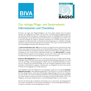 Cover Checkliste Pflegeheim