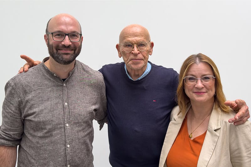 Gruppenbild Günter Wallraff, Ulrike Kempchen und David Kröll
