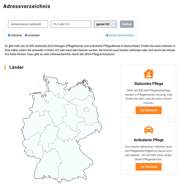 Startseite adressverzeichnis