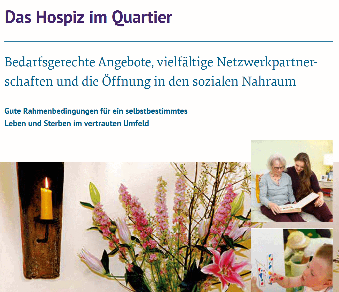 Cover der Broschüre Hospiz im Quartier