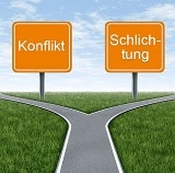 Kreuzung Konflikt-Schlichtung