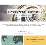 Startseite der Website des zqp zur Gewalt